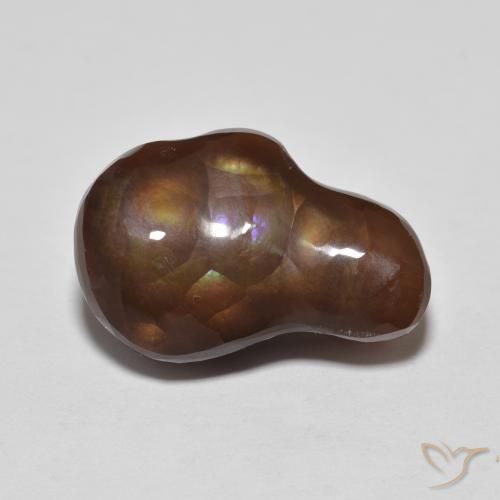7.20ct طبيعي متعدد الألوان عقيق النار, فانسى, غير شفاف