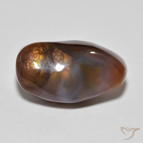 8.43ct طبيعي متعدد الألوان عقيق النار, فانسى, غير شفاف