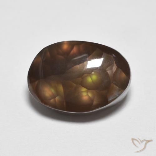 6.12ct طبيعي متعدد الألوان عقيق النار, فانسى, غير شفاف