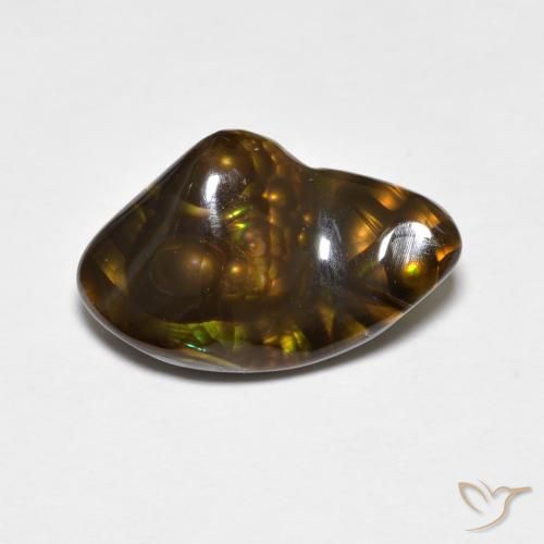 4.18ct طبيعي متعدد الألوان عقيق النار, فانسى, غير شفاف