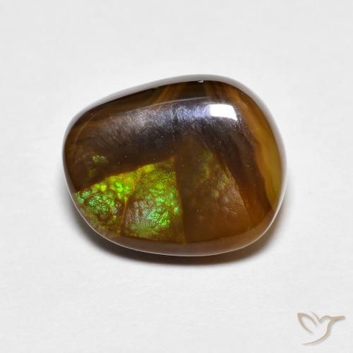 3.81ct طبيعي متعدد الألوان عقيق النار, فانسى, غير شفاف
