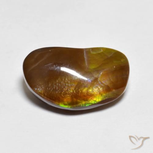 4.95ct طبيعي متعدد الألوان عقيق النار, فانسى, غير شفاف