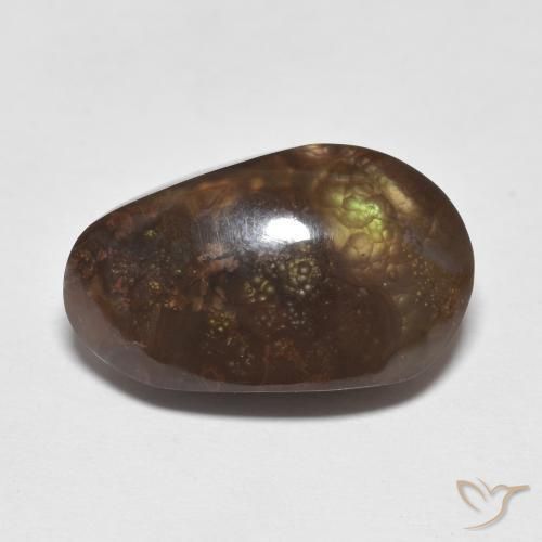 8.48ct طبيعي متعدد الألوان عقيق النار, فانسى, غير شفاف