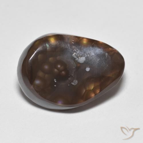 9.24ct طبيعي متعدد الألوان عقيق النار, فانسى, غير شفاف