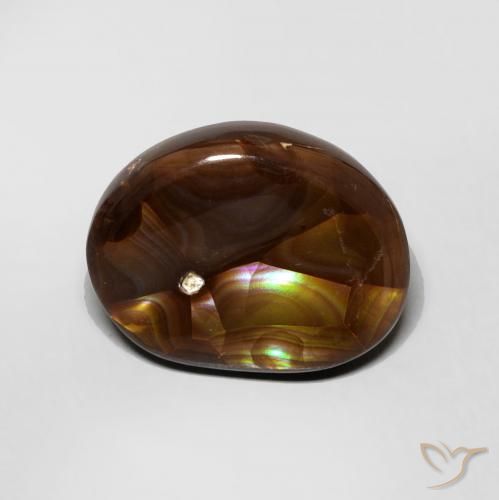 3.95ct طبيعي متعدد الألوان عقيق النار, فانسى, غير شفاف