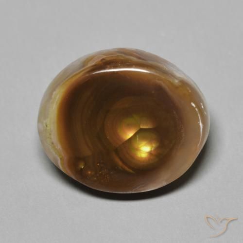 7.20ct طبيعي متعدد الألوان عقيق النار, فانسى, غير شفاف