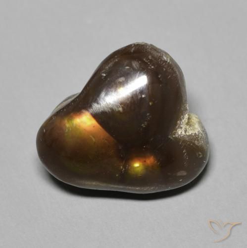 6.71ct طبيعي متعدد الألوان عقيق النار, فانسى, غير شفاف