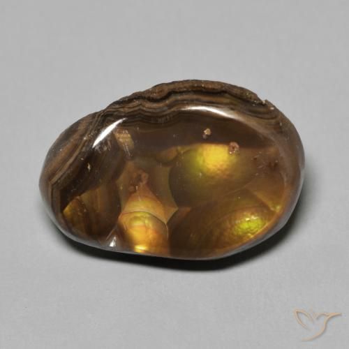 6.63ct طبيعي متعدد الألوان عقيق النار, فانسى, غير شفاف