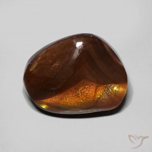 6.34ct طبيعي متعدد الألوان عقيق النار, فانسى, غير شفاف