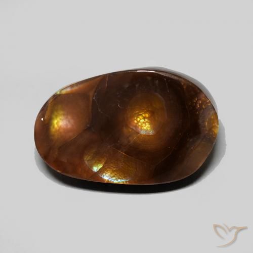 6.54ct طبيعي متعدد الألوان عقيق النار, فانسى, غير شفاف