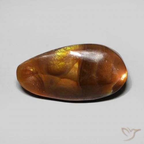 6.88ct طبيعي متعدد الألوان عقيق النار, فانسى, غير شفاف