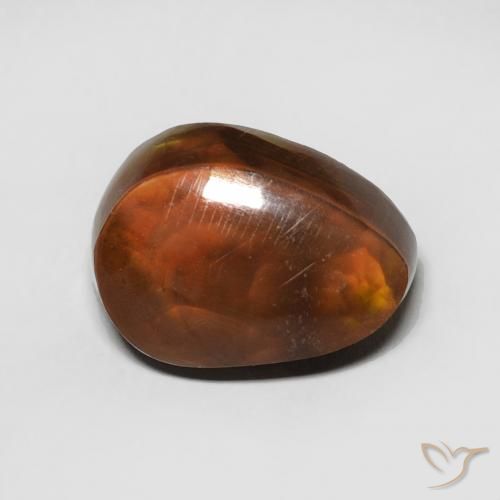 4.32ct طبيعي متعدد الألوان عقيق النار, فانسى, غير شفاف