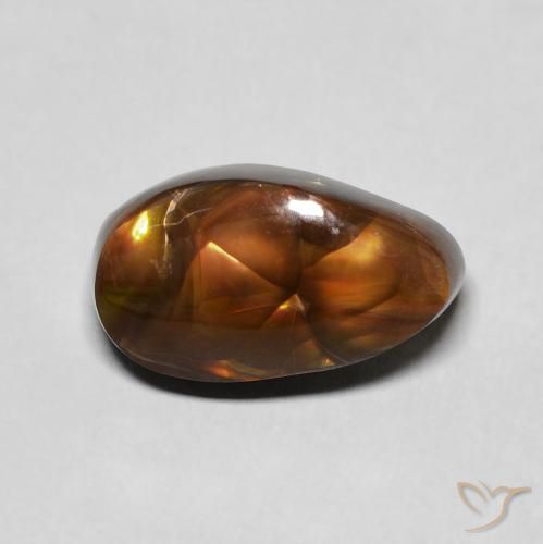 4.45ct طبيعي متعدد الألوان عقيق النار, فانسى, غير شفاف