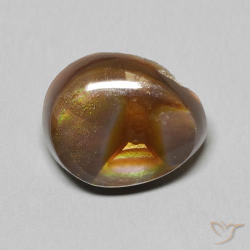 6.13ct طبيعي متعدد الألوان عقيق النار, فانسى, غير شفاف