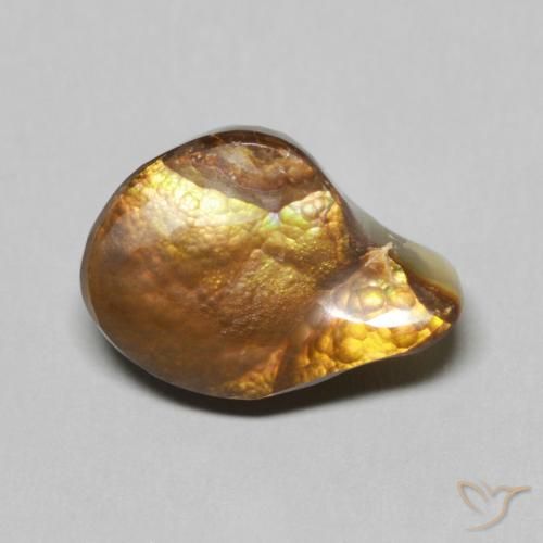 6.47ct طبيعي متعدد الألوان عقيق النار, فانسى, غير شفاف