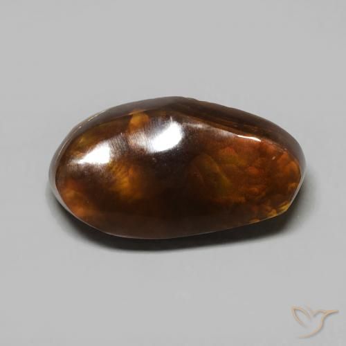 5.59ct طبيعي متعدد الألوان عقيق النار, فانسى, غير شفاف