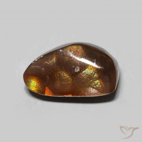 3.62ct طبيعي متعدد الألوان عقيق النار, فانسى, غير شفاف