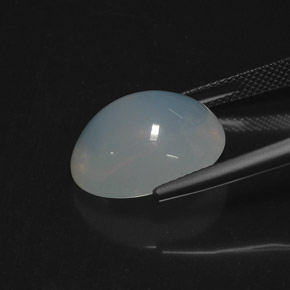 النار أوبال أبيض مزرق طبيعي، شفاف، 10.79 قيراط، شفاف / نصف شفاف