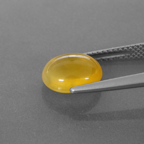 النار أوبال الأصفر طبيعي، شفاف، 2.44 قيراط، شفاف / نصف شفاف