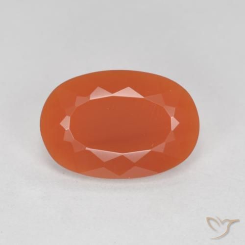 1.27ct طبيعي أحمر نارى النار أوبال, بيضوي, شفاف