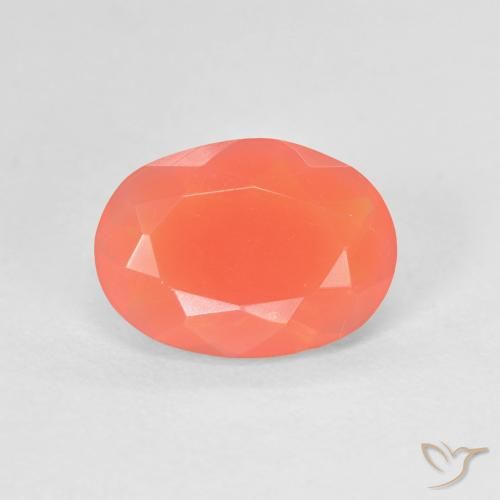 1.17ct طبيعي برتقالي زاهى النار أوبال, بيضوي, شفاف