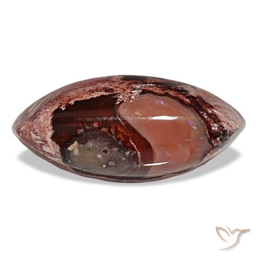 15.89ct متعدد الألوان أوبال ناري, ماركيز, غير شفاف