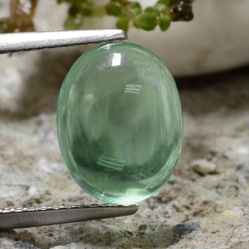4.23ct طبيعي أخضر رائع فلوريت, بيضوي, شفاف