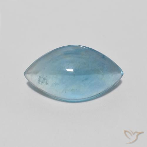 3.88ct طبيعي أخضر أزرق فاتح الفلوريت معدن متبلور, ماركيز, شفاف