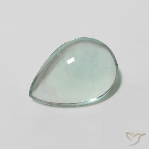 فلوريت Gray Forest Green طبيعي، شكل الكمثرى، 2.40 قيراط، شفاف