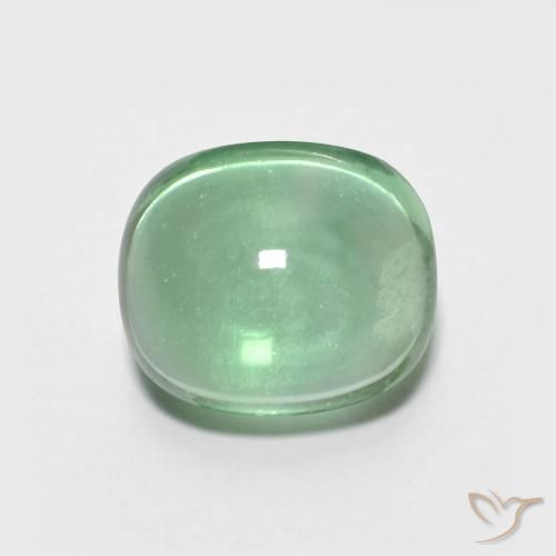 3.90ct طبيعي اخضر فاتح فلوريت, بيضوي, شفاف