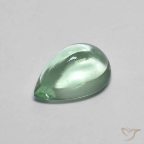 2.70ct طبيعي أخضر أصفر فاتح فلوريت, شكل الكمثرى, شفاف