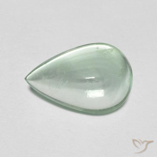 2.32ct طبيعي أخضر نعناعى فاتح الفلوريت معدن متبلور, شكل الكمثرى, شفاف