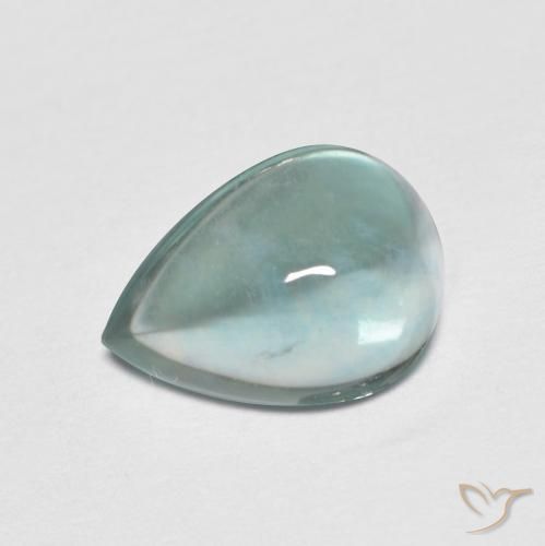 2.34ct طبيعي درجة لون الأزرق الكهربائى الفلوريت معدن متبلور, شكل الكمثرى, شفاف
