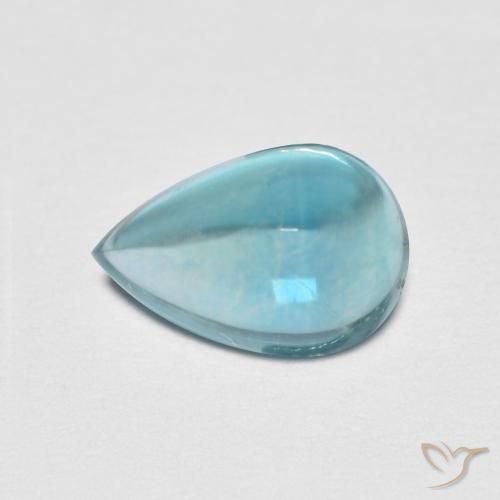 2.31ct طبيعي أخضر أزرق الفلوريت معدن متبلور, شكل الكمثرى, شفاف