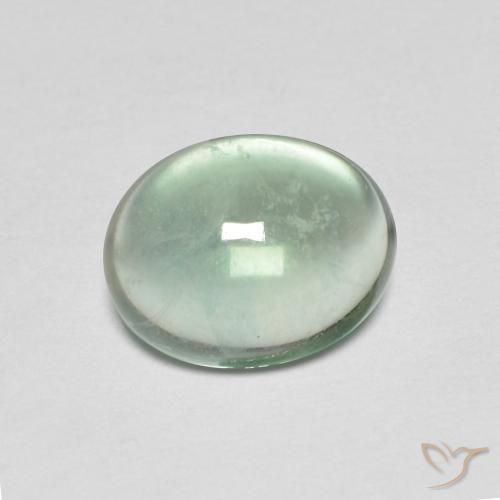 3.26ct طبيعي أخضر فاتح جدا فلوريت, بيضوي, شفاف