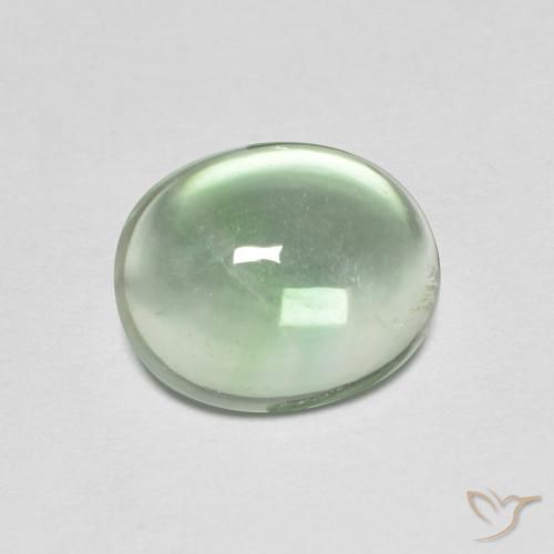 3.42ct طبيعي اخضر فاتح فلوريت, بيضوي, شفاف