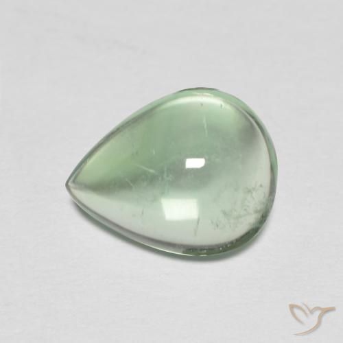 2.62ct طبيعي أخضرالنعناع الفلوريت معدن متبلور, شكل الكمثرى, شفاف