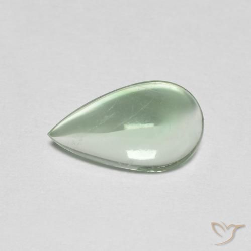 1.98ct طبيعي نعناعى فاتح فلوريت, شكل الكمثرى, شفاف