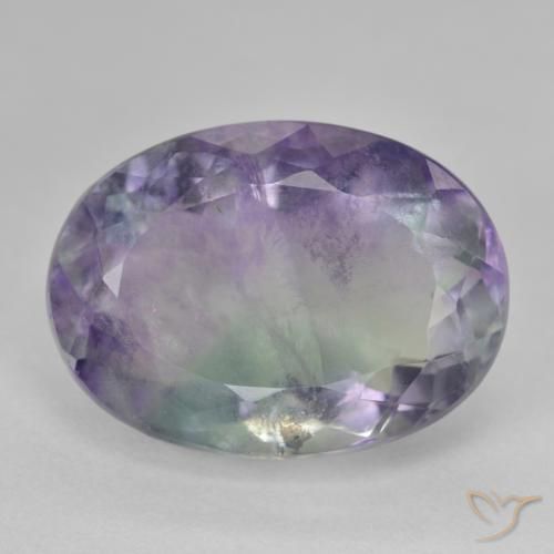 22.11ct طبيعي متعدد الألوان فلوريت, بيضوي, SI