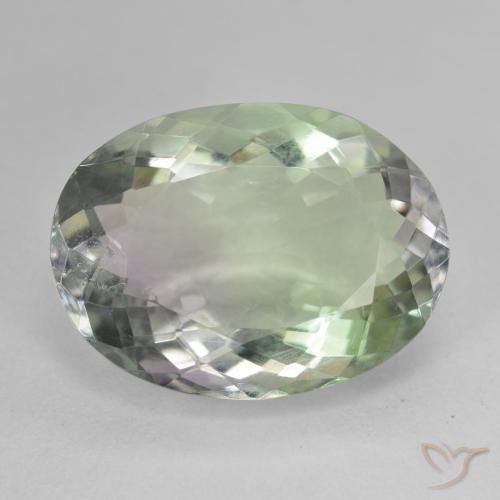 19.24ct طبيعي متعدد الألوان فلوريت, بيضوي, قليلا جدا
