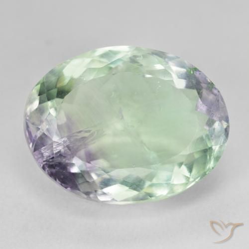 20.30ct طبيعي متعدد الألوان فلوريت, بيضوي, SI-I1