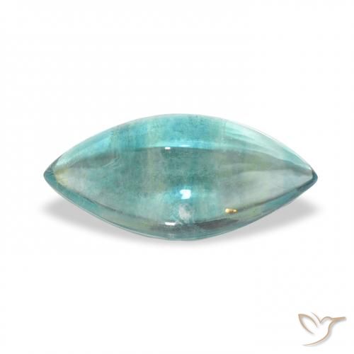 4.41ct طبيعي أخضر أزرق فلوريت, ماركيز, شفاف