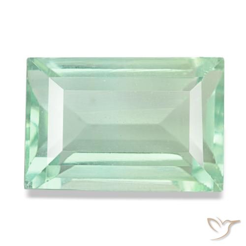 8.77ct أخضر فلوريت, باغيت, قليلا جدا