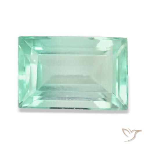 4.58ct أخضر فلوريت, باغيت, قليلا جدا