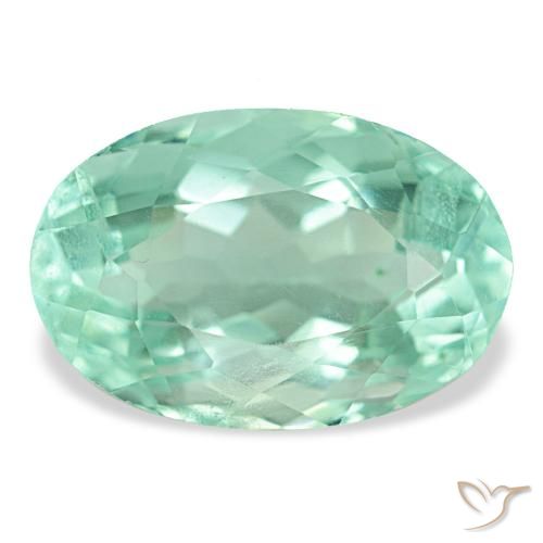 9.72ct فيروز فلوريت, بيضاوي, VVS-VS
