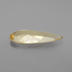 جولدن بيريل الأصفر طبيعي، شكل الكمثرى، 3.75 قيراط، VVS