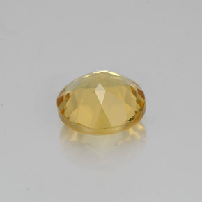 بيريل ذهبي طبيعي بلون أصفر، وزن ‎1.09‎ قيراط، شكل دائري، مقاس ‎6.98‎ مم