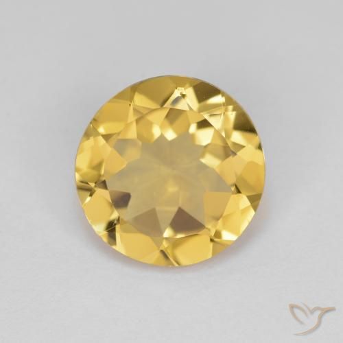 2.80ct طبيعي أصفر غنى جولدن بيريل, دائري, VVS