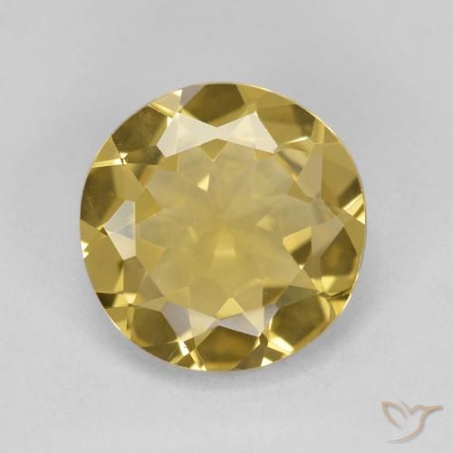 2.97ct طبيعي أصفر ديجون جولدن بيريل, دائري, VVS