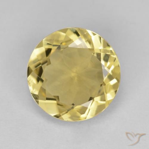 3.21ct طبيعي أصفر-ذهبى فاتح جولدن بيريل, دائري, قليلا جدا